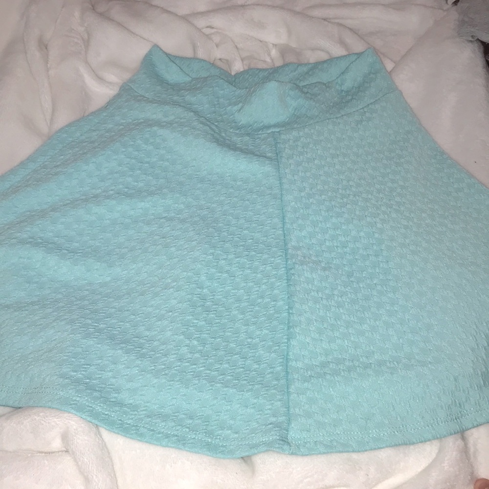 teal skirt